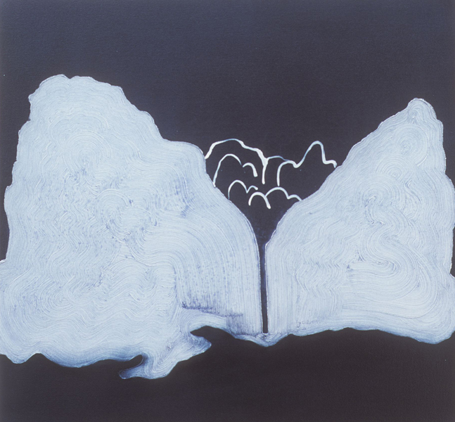 Islands of Light 1. Oil on canvas. 47 x 47cm. Amanda Ansell