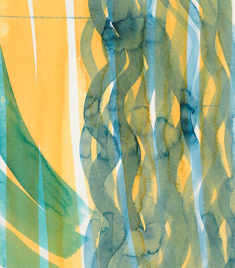 Amanda Ansell_Riverine 2_watercolour_on bamboo paper_48x42cm