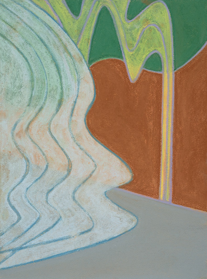 Amanda Ansell. Formation 1, 2017. Pastel on paper