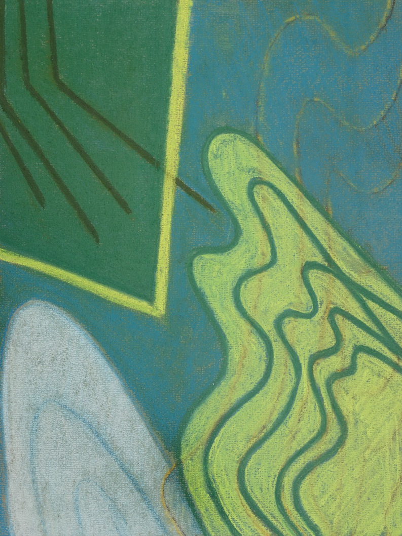 Amanda Ansell. Formation 4, 2017. Pastel on paper